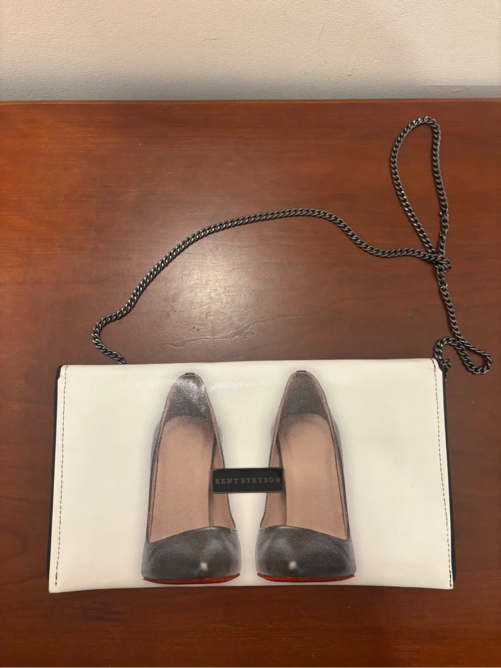 Kent Stetson Crystal Heels Clutch